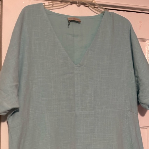 Nomad Soft Blue V-Neck Top - Picture 4 of 11